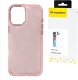 Etui Wozinsky Glitter Case na Samsung Galaxy S24 FE - różowe z brokatem 1
