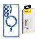 Etui Wozinsky Electroplated Magsafe na Samsung Galaxy S24 FE - niebieskie 1