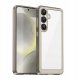 Etui Outer Space Case na Samsung Galaxy S25 Edge pokrowiec z elastyczną ramką - półprzezroczyste, czarne 1