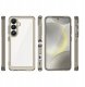 Etui Outer Space Case na Samsung Galaxy S25 Edge pokrowiec z elastyczną ramką - półprzezroczyste, czarne 1