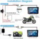 Carpuride W702 Pro motocyklowy ekran Carplay z funkcją interkomu motor 2024 7