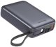 Swissten Power Bank 20000 mAh with Built-In Cables USB-C and Lightning 5