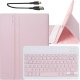 Etui z klawiaturą z miejscem na rysik do Samsung Galaxy Tab S9 FE 10.9" Alogy Keyboard Case Różowe + Szkło 13