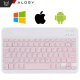 Etui z klawiaturą z miejscem na rysik do Samsung Galaxy Tab S9 FE 10.9" Alogy Keyboard Case Różowe + Szkło 16