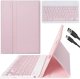 Etui z klawiaturą z miejscem na rysik do Samsung Galaxy Tab S9 FE 10.9" Alogy Keyboard Case Różowe + Szkło 17