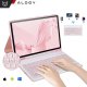 Etui z klawiaturą z miejscem na rysik do Samsung Galaxy Tab S9 FE 10.9" Alogy Keyboard Case Różowe + Szkło 1