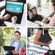 Etui z klawiaturą z miejscem na rysik do Samsung Galaxy Tab S9 FE 10.9" Alogy Keyboard Case Czarne 3