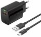 Ładowarka Foneng FONENG ładowarka sieciowa EU64 18W 1xUSB QC3.0 + kabel USB-C Czarny standard 2