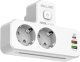 Listwa zasilająca Beline                 z podświetleniem LED 2xUSB-A/USB-C/2xAC biały 1