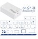 Ładowarka Akyga Ładowarka USB AK-CH-25 USB-A + 3x USB-C PD 5-28V / max. 5A 140W Quick Charge 3.0 GaN 6