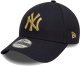Czapka NEW ERA z daszkiem NYY Metallic 9FORTY Cap Granatowa 1