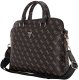 Bag Guess New 4G Zipper Pocket Triangle Logo 15" black 2