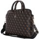 Bag Guess New 4G Zipper Pocket Triangle Logo 15" black 5