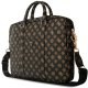 Bag Guess 4G Peony Front Pocket Zipper Triangle Logo 16" black 3