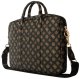 Bag Guess 4G Peony Front Pocket Zipper Triangle Logo 16" black 6