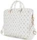Bag Guess 4G Peony Front Pocket Zipper Triangle Logo 16" white 6