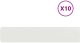 vidaXL Obrzeża trawnikowe 10 szt. Białe Stal walcowana na zimno 2