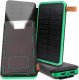 Powerbank 20000mAh Solarny Turystyczny 2xUSB Mocny Podwójny Latarka   Kabel 1