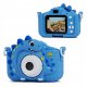 Aparat Cyfrow 48mp Kamera 1080p Dla Dziecka 5x Gry Mp3  Xrec X2 / Dinozaur Niebieski 8