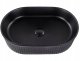 Umywalka Beliani Umywalka nablatowa ceramiczna 49 x 31 cm czarna GELDO 4