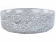 Umywalka Beliani Umywalka nablatowa ceramiczna efekt granitu ⌀ 37 cm szara GUDAR 1