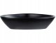 Umywalka Beliani Umywalka nablatowa ceramiczna 60 x 39 cm czarna TIRIG 1