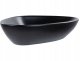 Umywalka Beliani Umywalka nablatowa ceramiczna 60 x 39 cm czarna TIRIG 4