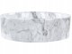 Umywalka Beliani Umywalka nablatowa ceramiczna ⌀ 40 cm efekt marmuru MANIS 1