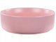 Umywalka Beliani Umywalka nablatowa ceramiczna ⌀ 37 cm różowa GUDAR 1