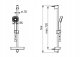 Shower set ORAS APOLLO STYLE: shower head (3 jets), stand and hose 1