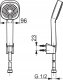 Shower set ORAS APOLLO STYLE: shower head (1 jet), shower holder and hose 1