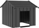 vidaXL Buda dla psa z dachem, 85x107x81 cm, stal galwanizowana 1