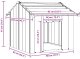 vidaXL Buda dla psa z dachem, 85x107x81 cm, stal galwanizowana 6