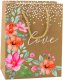 Torba Prezentowa Napis Love Kwiaty 23 x 18 x 10,5 cm 2