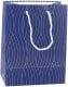 Torba Prezentowa Papierowa Srebrne Linie Faliste 23 x 18 x 10,5 cm 4