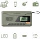 Radio przenośne na korbkę solarne powerbank latarka Manta DYNAMO USB FM, AM 1