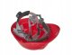 Kask ochronny budowlany BHP regulowany – czerwony (50) 7