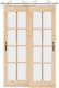 vidaXL System do mocowania drzwi przesuwnych, 183 cm, stal, srebrny 1