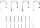 vidaXL System do mocowania drzwi przesuwnych, 183 cm, stal, srebrny 6