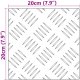 vidaXL Nakładki na schody Srebrny Aluminium 20 x 20 cm 7