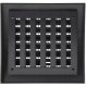 Plastic ventilation grille N12RA, 190 x 190 mm, with cover, anthracite 3