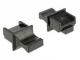 Delock Osłona przeciwkurzowa gniazda RJ45 żeńskiego z uchwytem 10 szt. czarna (64020) 1