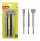 Chisel set RYOBI RAKSPC03, SDS-plus, 3 pcs. 2