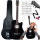 V-TONE AG ONE BK gitara akustyczna 4/4 kostki pasek zapasowe struny pokrowiec akordy 1