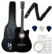 V-TONE AG ONE BK gitara akustyczna 4/4 kostki pasek zapasowe struny pokrowiec akordy 1