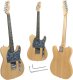 V-TONE GITARA ELEKTRYCZNA 4/4 TELECASTER 39 NATURALNE DREWNO KLUCZ IMBUSOWY 1