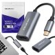 Adapter AV Qoltec Adapter aluminiowa przejciówka USB-C na HDMI 4K | 60Hz | 32AWG 6