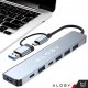 Adapter HUB 7w1 Alogy przejściówka USB-C / USB do USB 3.0 4x USB 2.0 2x USB-C 2.0 17