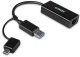 Adapter USB Lindy RJ-45 - USB-C + USB-A Czarny  (43412) 3