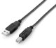 Kabel USB Equip USB-A - USB-B 2 m Czarny (128864) 1